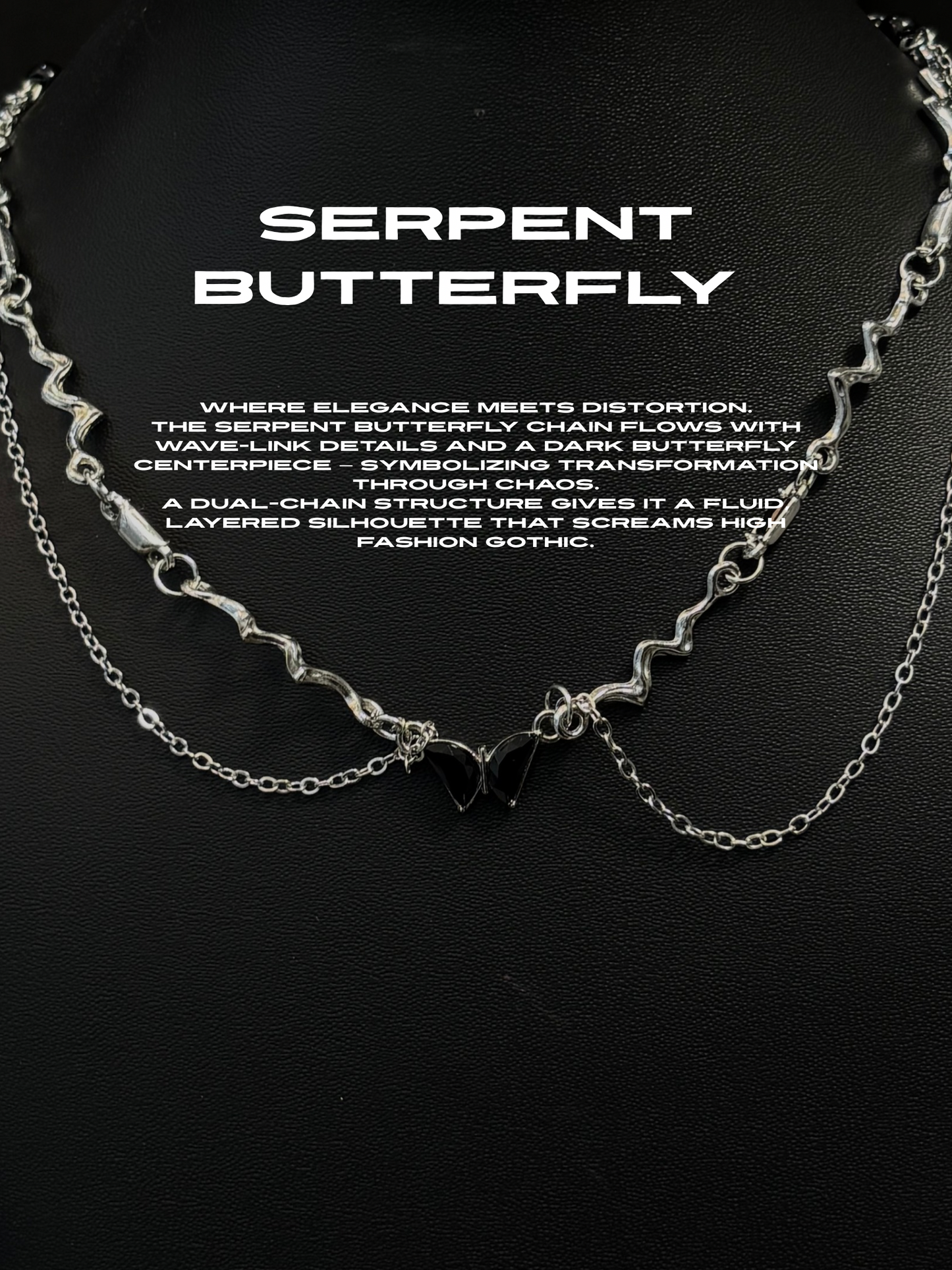 Serpent Butterfly Necklace