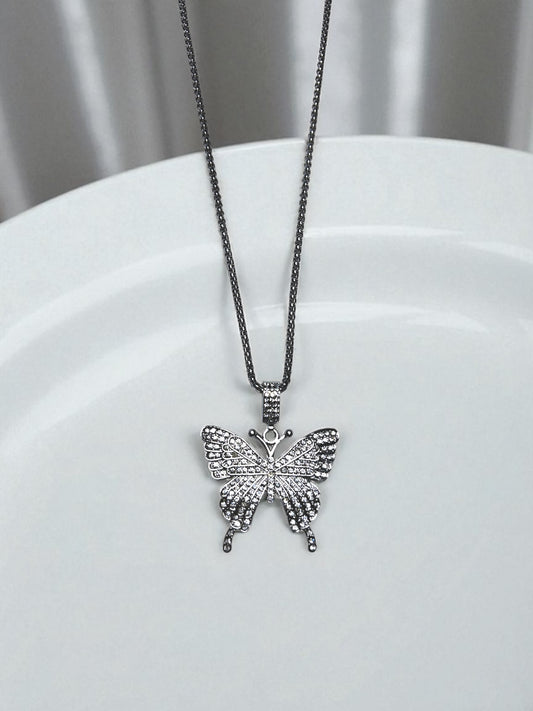 Y2k Butterfly Necklace