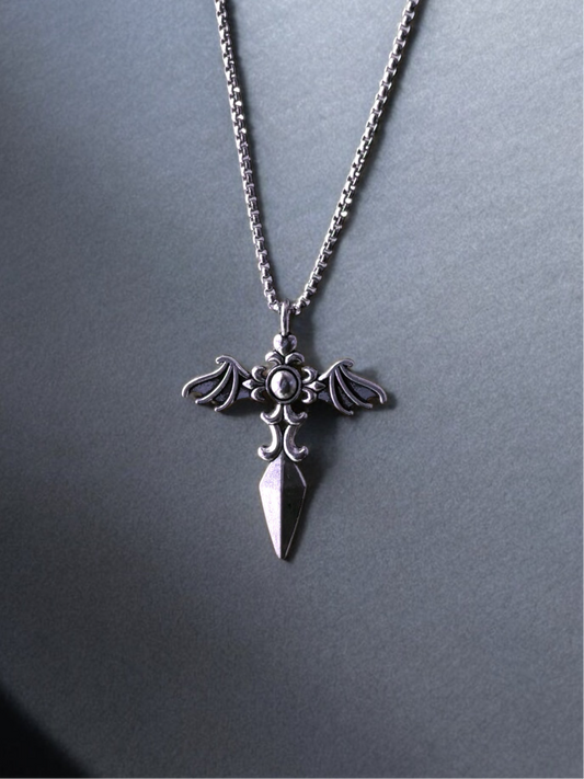 Luci’s Wing Cross Necklace