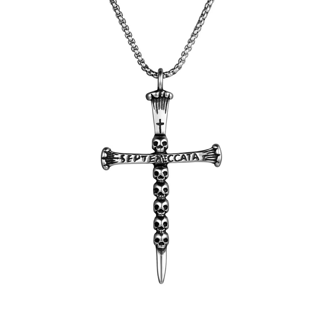 satanic cross necklace