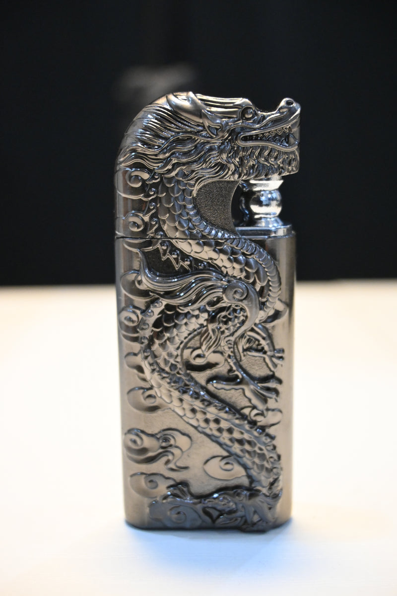 Dragon Double Flame Lighter (Grey Edition) (Refillable)