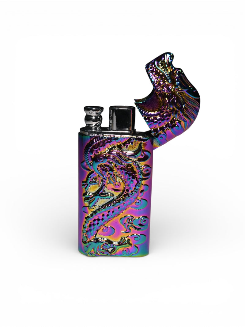 Dragon Double Flame Lighter (Purple Edition) (Rare) (Refillable)
