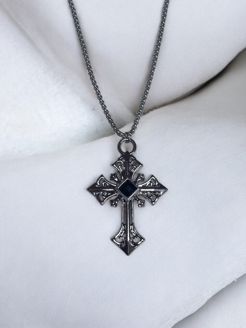 Baroque Cross Necklace