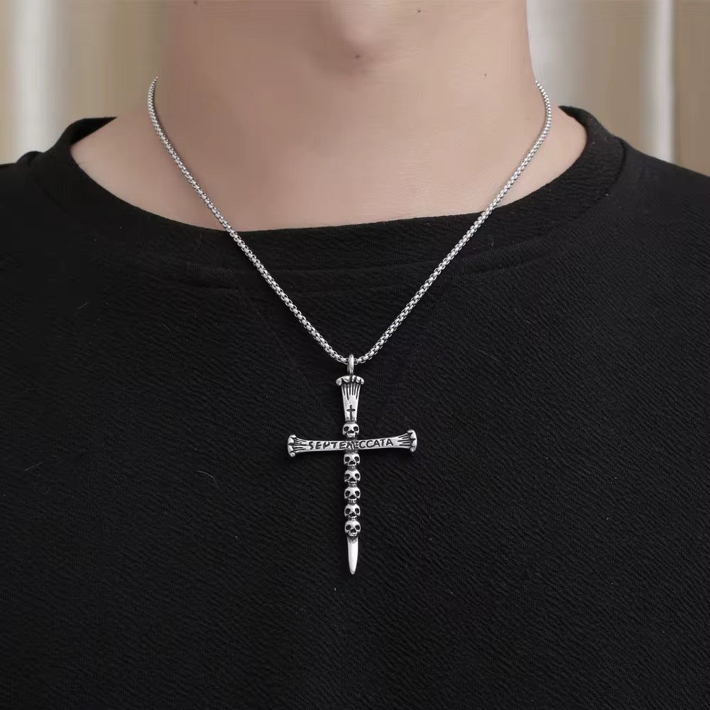 satanic cross necklace