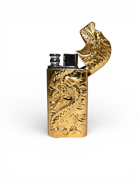 Dragon Double Flame Lighter (Golden Edition) (Refillable)