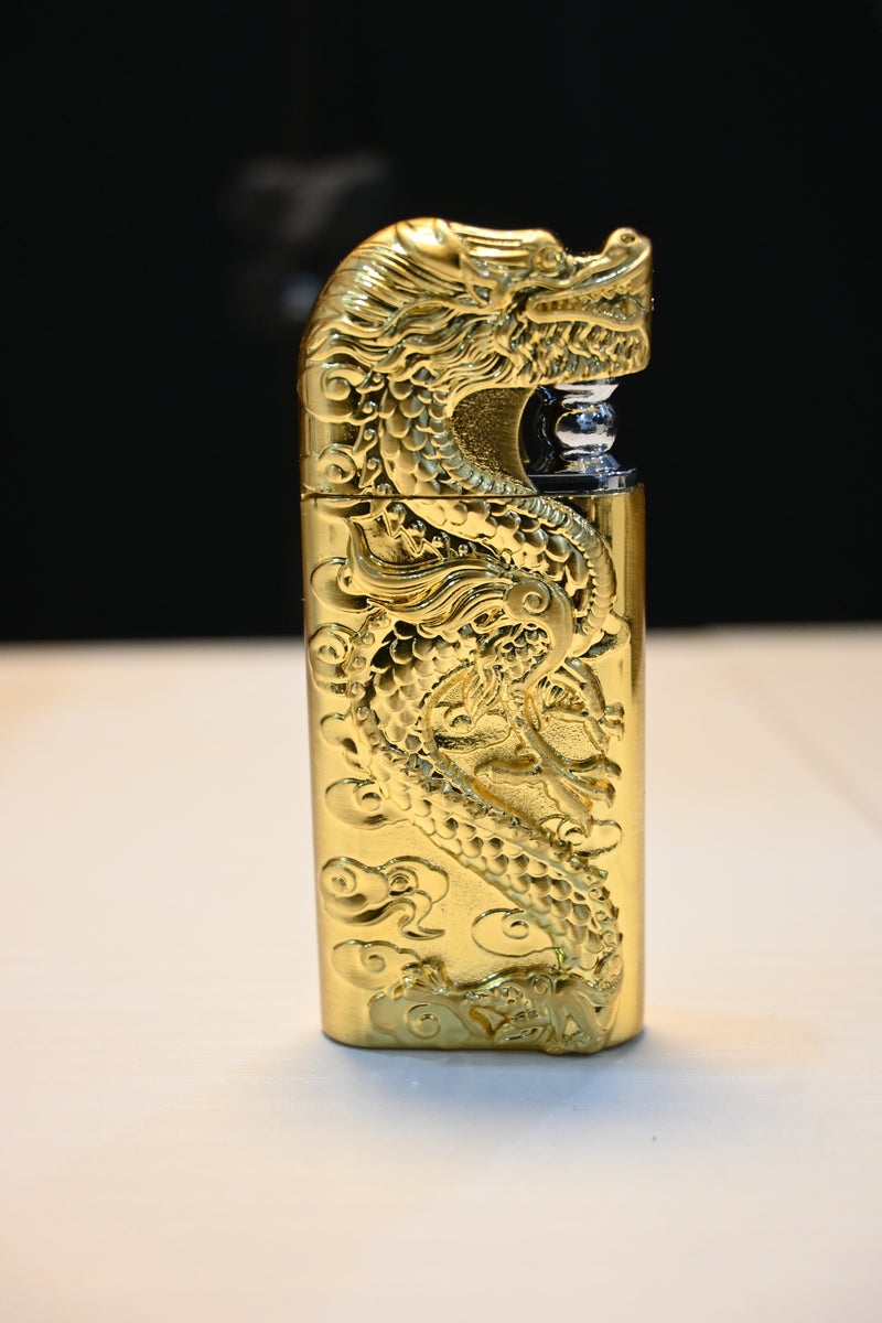 Dragon Double Flame Lighter (Golden Edition) (Refillable)