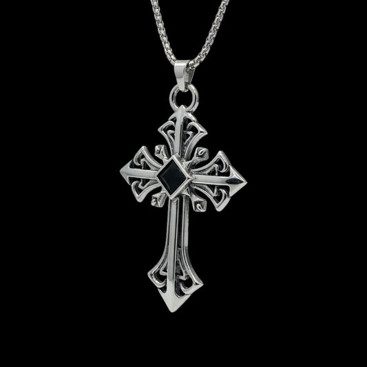Baroque Cross Necklace